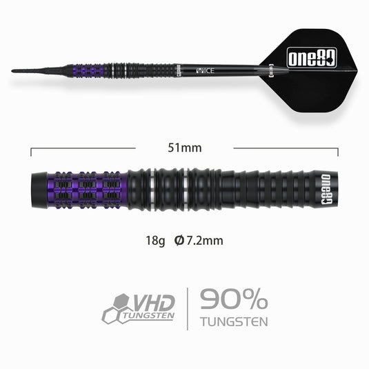 One80 Luo Zhuolun Sniper Softip Darts