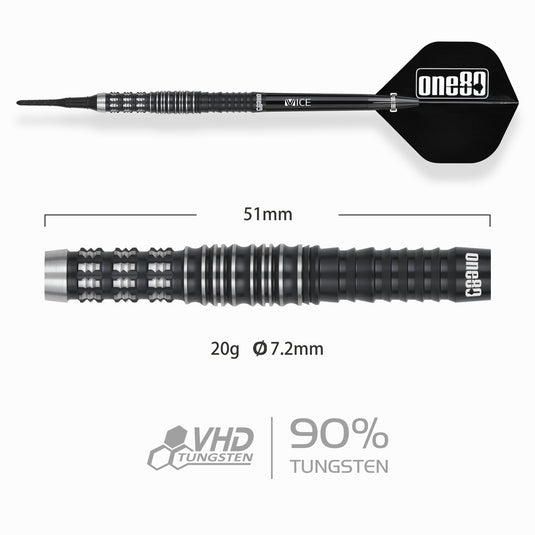 One80 Luo Zhuolun Sniper Softip Darts