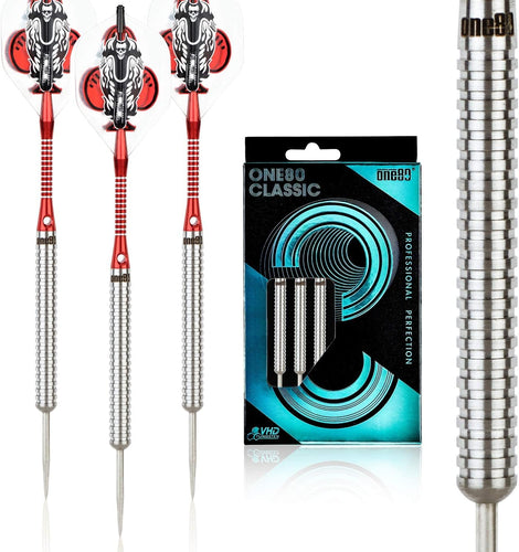 ONE80 Dartpfeile Tungsten Profi Dartpfeile mit Metallspitze