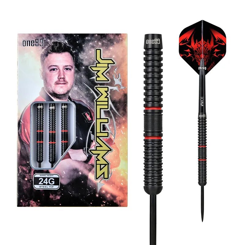Laden Sie das Bild in Galerie -Viewer, One80 Jim Williams Signature Dart HD Steel Tip
