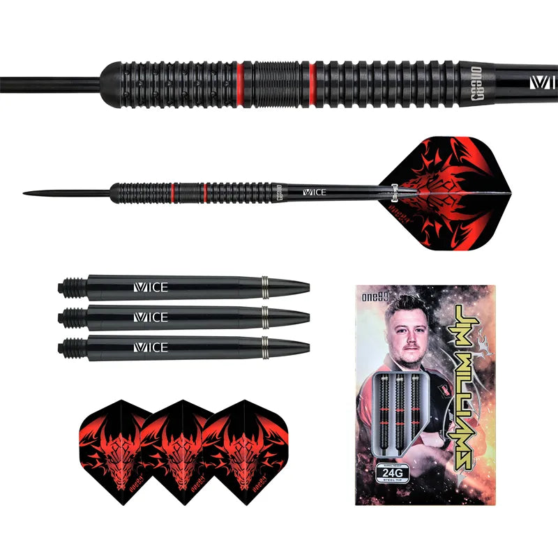 Laden Sie das Bild in Galerie -Viewer, One80 Jim Williams Signature Dart HD Steel Tip
