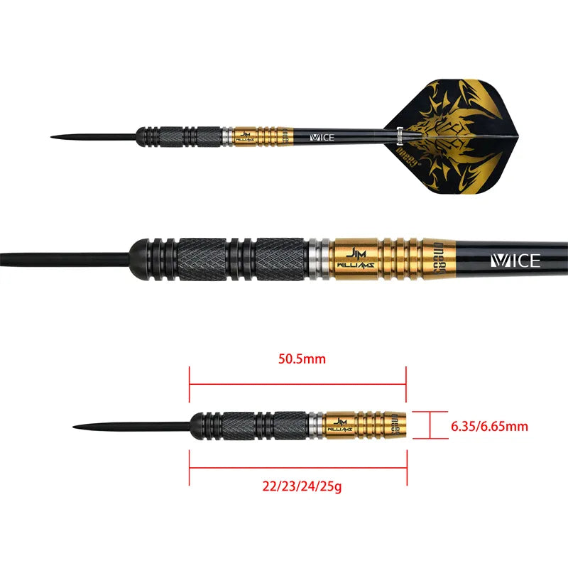Laden Sie das Bild in Galerie -Viewer, One80 Jim Williams Signature Dart VHD Steel Tip
