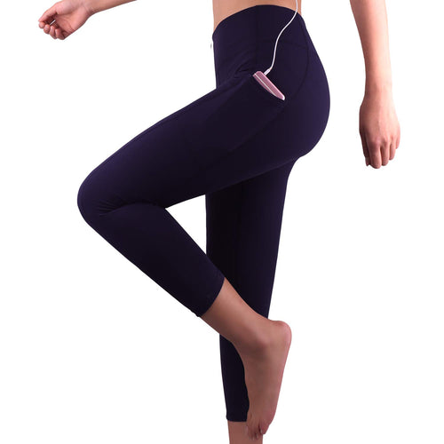 3/4 Fitness-Leggings mit Handytasche