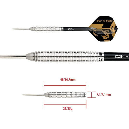 One80 Back to Basics AGS Steel Tip