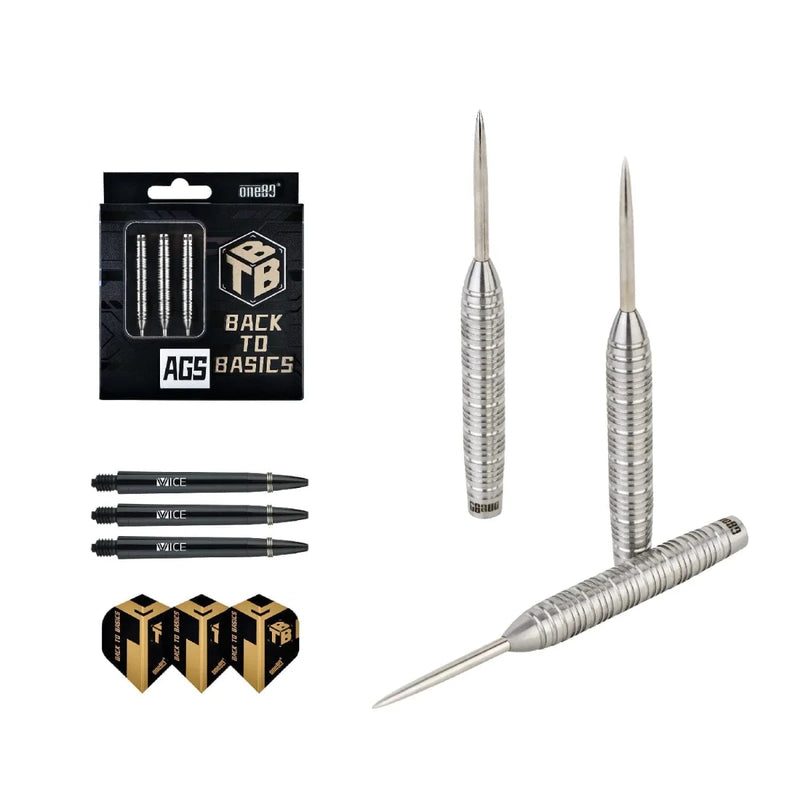 Laden Sie das Bild in Galerie -Viewer, One80 Back to Basics AGS Steel Tip
