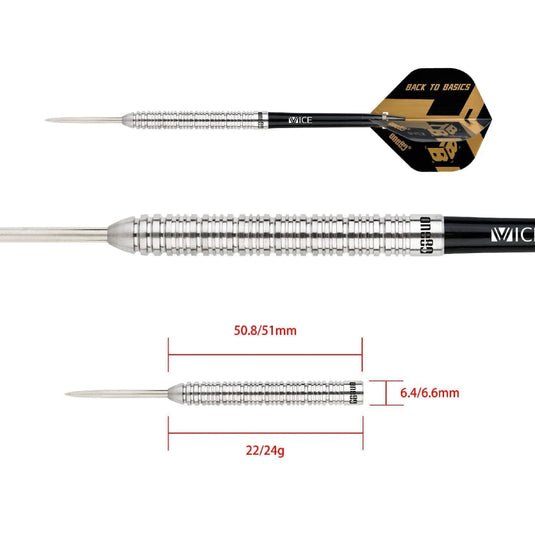 One80 Back to Basics BAS Steel Tip
