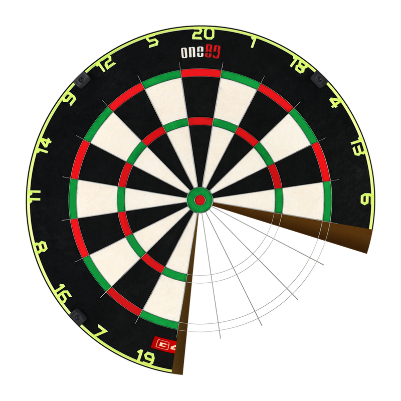 Laden Sie das Bild in Galerie -Viewer, ONE80 Gladiator 4 G4 Dartboard – Profi Dartscheibe aus Sisal
