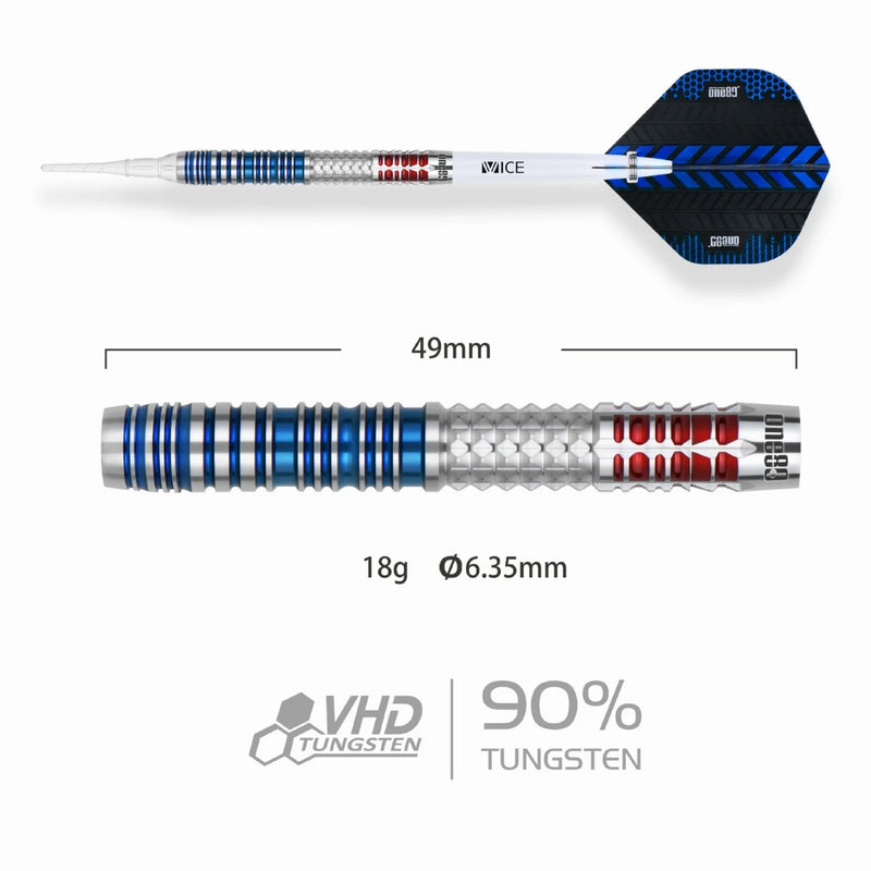 Cargue la imagen en el visor de la galería, One80 Kevin Chatte Signature Dart Softip 18g
