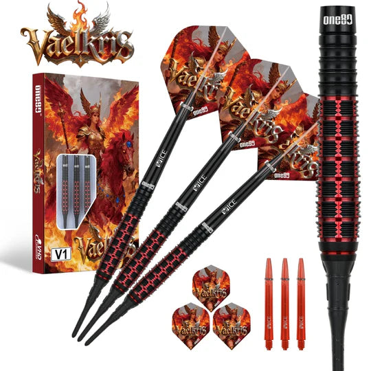 Cargue la imagen en el visor de la galería, One80 Vaelkris V01 90% Tungsten Softip Dart
