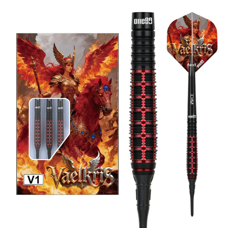 Cargue la imagen en el visor de la galería, One80 Vaelkris V01 90% Tungsten Softip Dart
