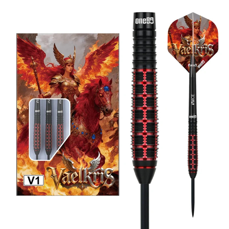 Cargue la imagen en el visor de la galería, One80 Vaelkris V01 90% Tungsten Steeltip Dart
