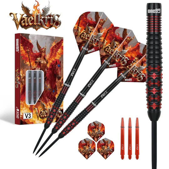 Cargue la imagen en el visor de la galería, One80 Vaelkris V03 90% Tungsten Steeltip Dart
