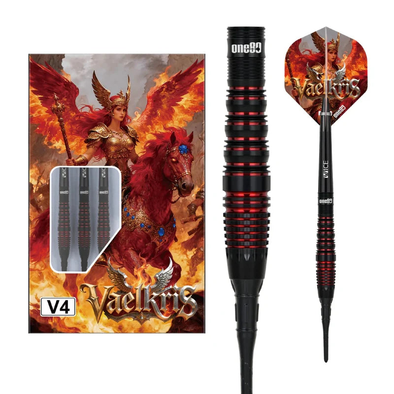 Laden Sie das Bild in Galerie -Viewer, One80 Vaelkris V04 90% Tungsten Softip Darts
